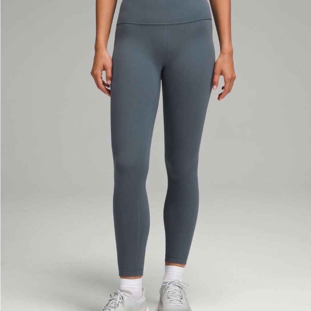 Lululemon Wunder Train High-Rise Tight 25", Oil Grey, size 6